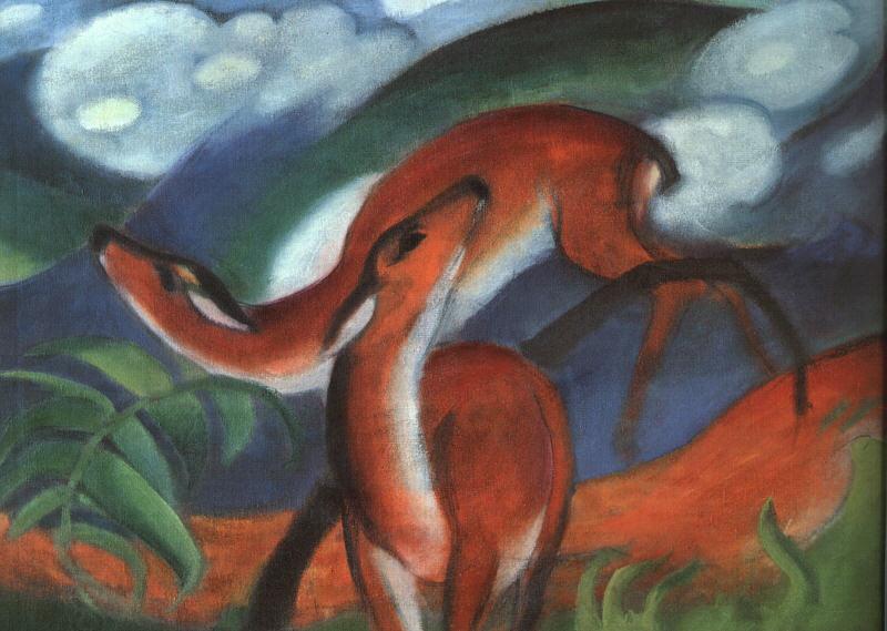 Franz Marc Red Deer II China oil painting art
